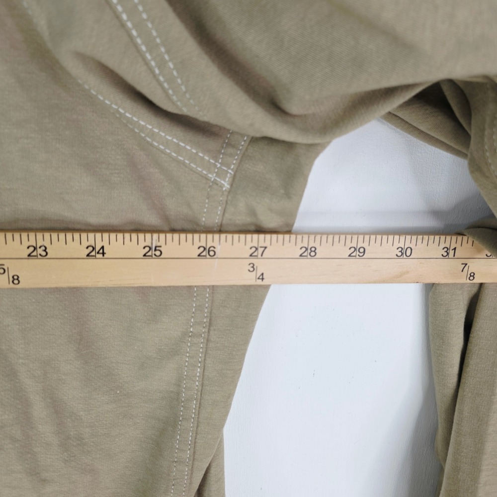 Bulwark FR iQ Series Mens XXL Tall 2XLT Khaki Tan Flame Resistant Henley Shirt - Picture 9 of 16